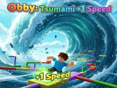 Игра Obby: Tsunami +1 speed онлајн
