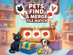 Игра Pets, Find and Merge Tile Match онлајн