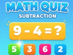 Игра Math Quiz - Subtraction онлајн