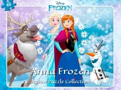 Игра Anna Frozen Jigsaw Puzzle Collection онлајн
