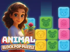 Игра Animal Block Pop Puzzle онлајн