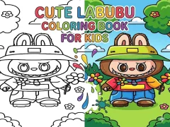 Игра Cute Labubu Coloring Book for Kids онлајн