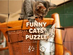 Игра Funny Cats Puzzle онлајн