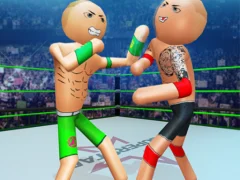 Игра Police Stick Man Wrestling Fighting онлајн