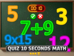 Игра Quiz 10 Seconds Math онлајн