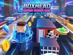 Игра Boxhead Highway Runner Game онлајн