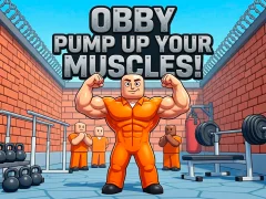 Игра Obby Pump Up Your Muscles! онлајн