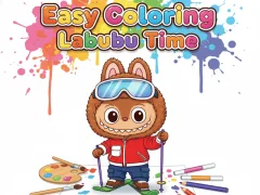 Игра Easy Coloring Labubu Time онлајн