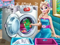 Игра Ice Queen Laundry Day онлајн