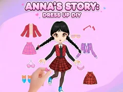Игра Anna's Story: Dress Up DIY онлајн