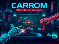 Игра Carrom Neon Edition онлајн