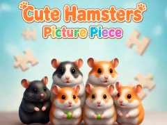 Игра Cute Hamsters Picture piece онлајн