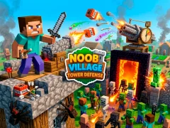 Игра Noob Village Tower Defense онлајн