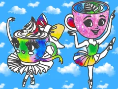 Игра Coloring Book for kids: Ballerina Cappuccina онлајн