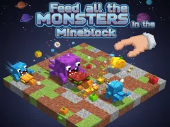 Игра Feed all the MONSTERS in the Mineblock онлајн