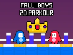Игра Fall Boys 2D Parkour онлајн