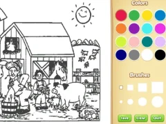 Игра Farm Coloring Book For Kids онлајн