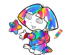 Игра Jungle Girl: Coloring Pages онлајн
