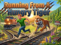 Игра Running From A Hungry Tiger онлајн