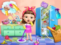 Игра Sweet Baby Girl Cleanup Messy House онлајн