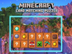 Игра Minecraft Card Matching Puzzle онлајн