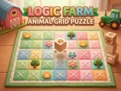 Игра Logic Farm: Animal Grid Puzzle онлајн