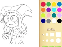 Игра Pomni Coloring Book For Kids онлајн