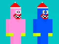 Игра Noob Huggy Kissiy онлајн