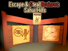 Игра Escape & Steal Brainrot: Sahur Hills онлајн