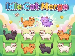Игра Idlle Cat Merge онлајн