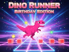 Игра Dino Runner Birthday Edition онлајн