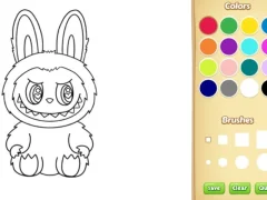 Игра Labubu Coloring Book онлајн