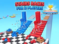 Игра Stairs Races For 2 Players онлајн