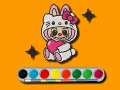 Игра Labubu Coloring Adventure онлајн