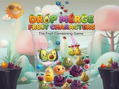 Игра Drop Merge Fruit Characters онлајн