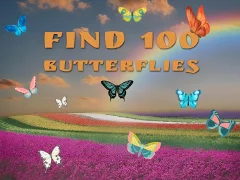 Игра Find 100 butterflies онлајн