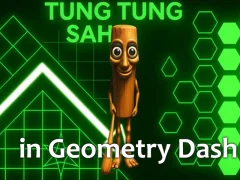 Игра Tung Tung Sahur in Geometry Dash онлајн