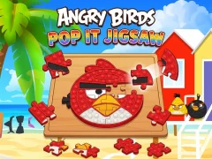 Игра Angry Birds Pop It Jigsaw онлајн
