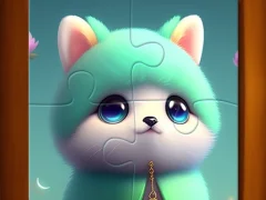 Игра Cute Cat Jigsaw Puzzle онлајн