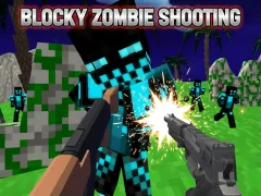 Игра Blocky Zombie Shooting онлајн