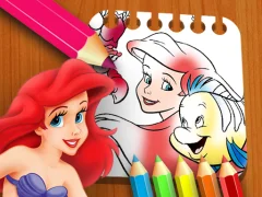 Игра The Little Mermaid Coloring Book онлајн