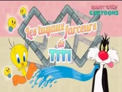 Игра Looney Tunes Cartoons Les tuyaux farceurs de Titi онлајн