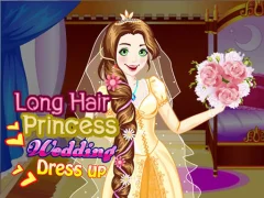 Игра Long Hair Princess Wedding Dress up онлајн