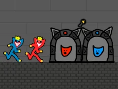 Игра Red and Blue Stickman Huggy 2 онлајн