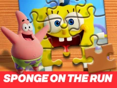 Игра Sponge on the Run Jigsaw Puzzle онлајн