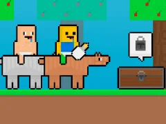 Игра Baby Noob vs Baby Obby Horse онлајн