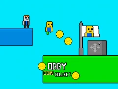 Игра Obby vs Bacon Rainbow Parkour онлајн
