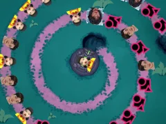 Игра Squid Game Bubble Shooter онлајн