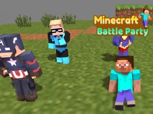 Игра Партија на Minecraft со тепачки онлајн