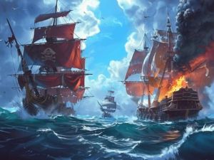 Игра Пиратски бродови: Строи и борба онлајн